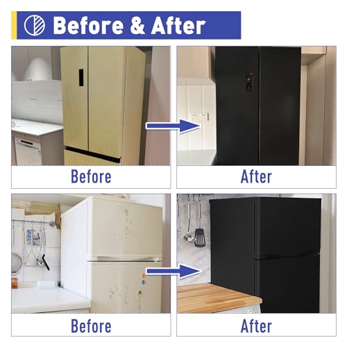 DWIL Appliance Paint for Refrigerator - Water Based Refrigerator Paint, Interior, for Plastic and Metal Surface in Dishwasher, Dryer, Microwave, Oven, 32oz, Black (with tools) - Image 5
