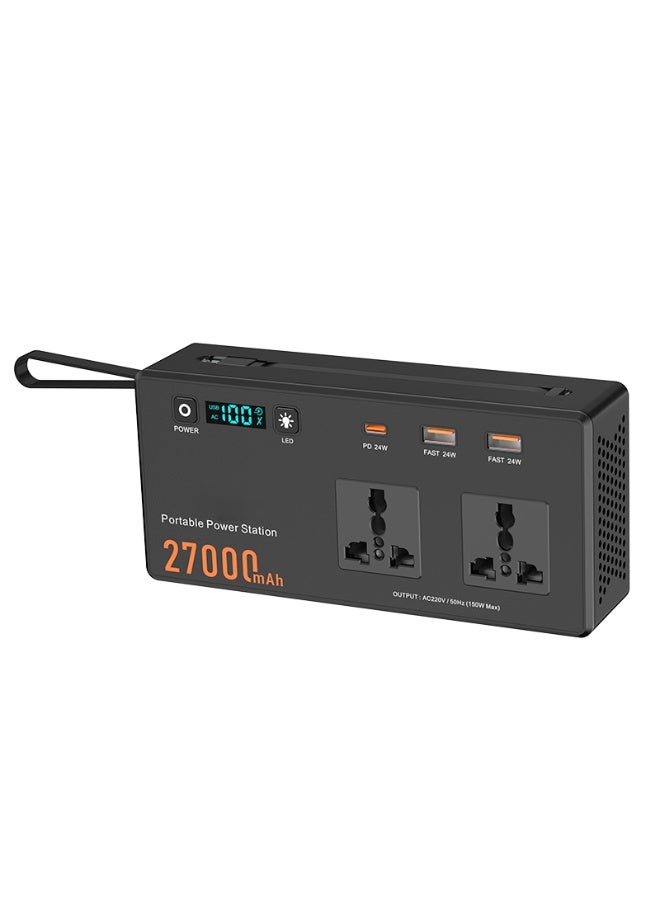 150W Mini Portable Power Station with AC Outlet – Home Use Lithium Battery Power Bank for Laptop, Mobile, Camping & Emergency Backup - Image 1