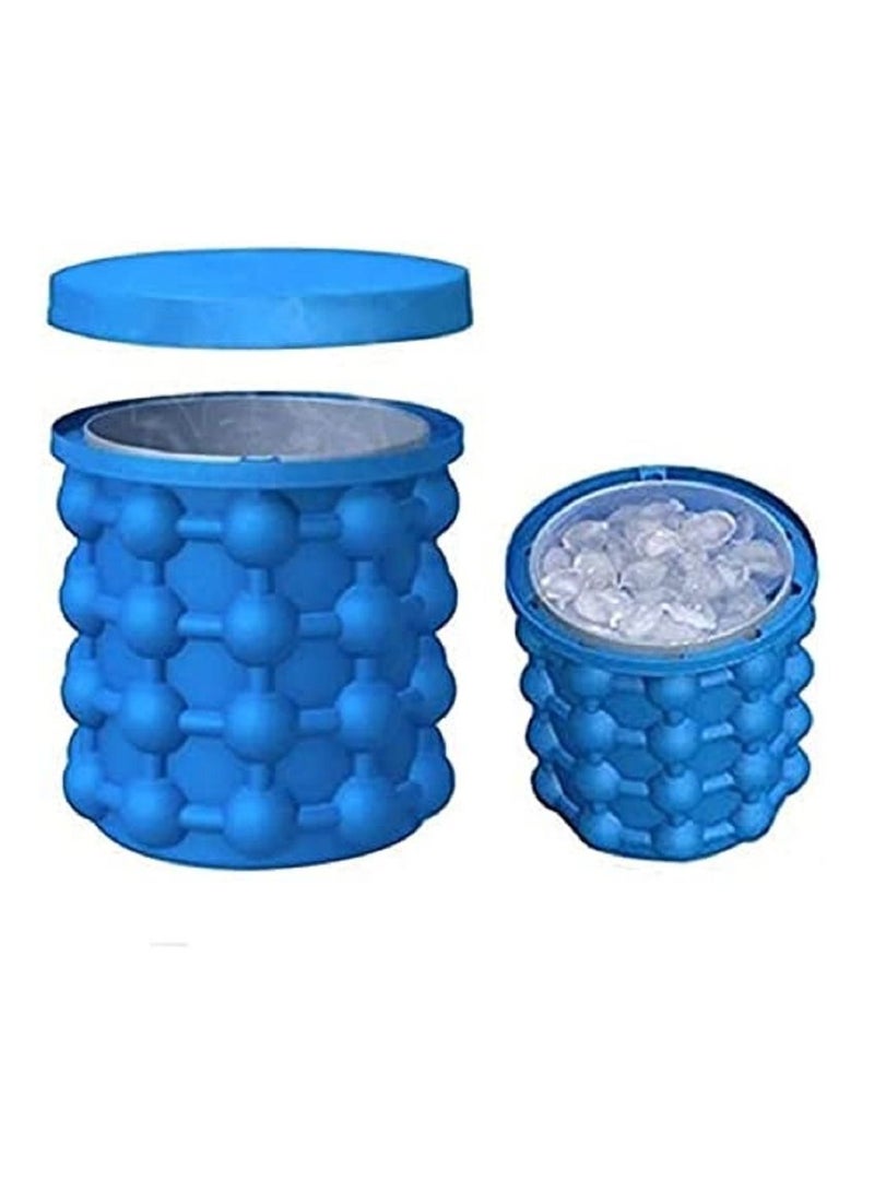 AMM 2 in 1 Ice Cube Maker Silicone Space Saving Ice Cube Mold  - Image 5