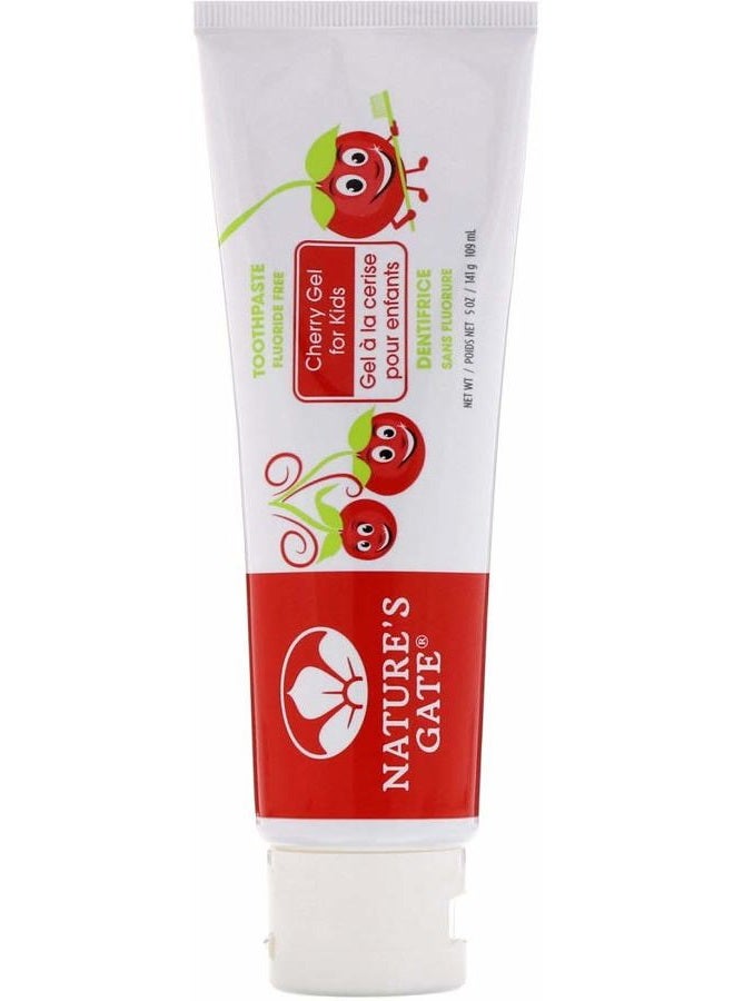 Nature's Gate Natural Toothpaste Gel, Cherry for Kids, 5 oz (Pack of 3) Set - Image 3