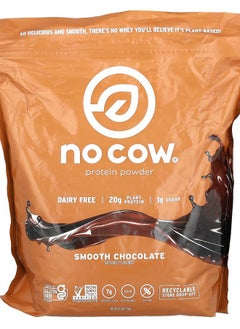 No Cow Protein Powder Smooth Chocolate 1.7 lbs (774 g) 