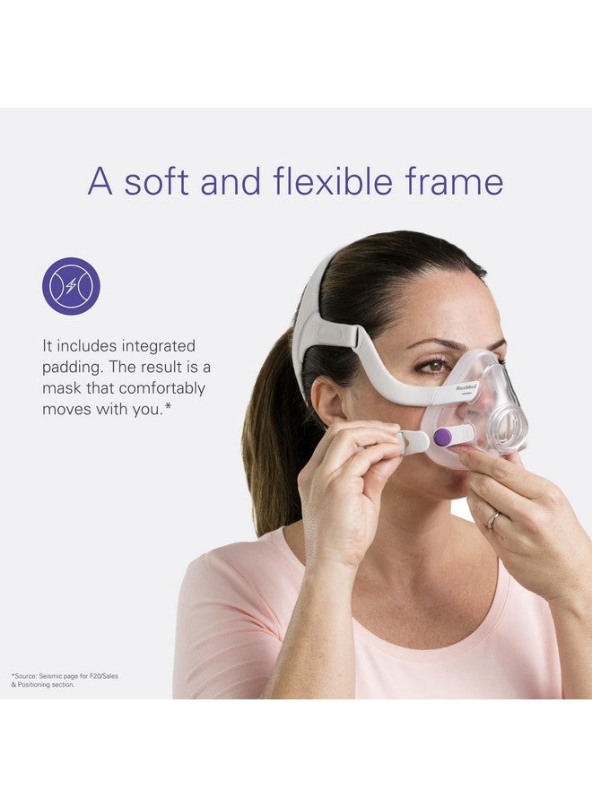 Resmed ResMed AirFit/AirTouch F20 Headgear - Replacement CPAP Headgear - Frame System & Full Face Cushion Not Included - Premium CPAP Accessories - Samall, Pink - Image 4