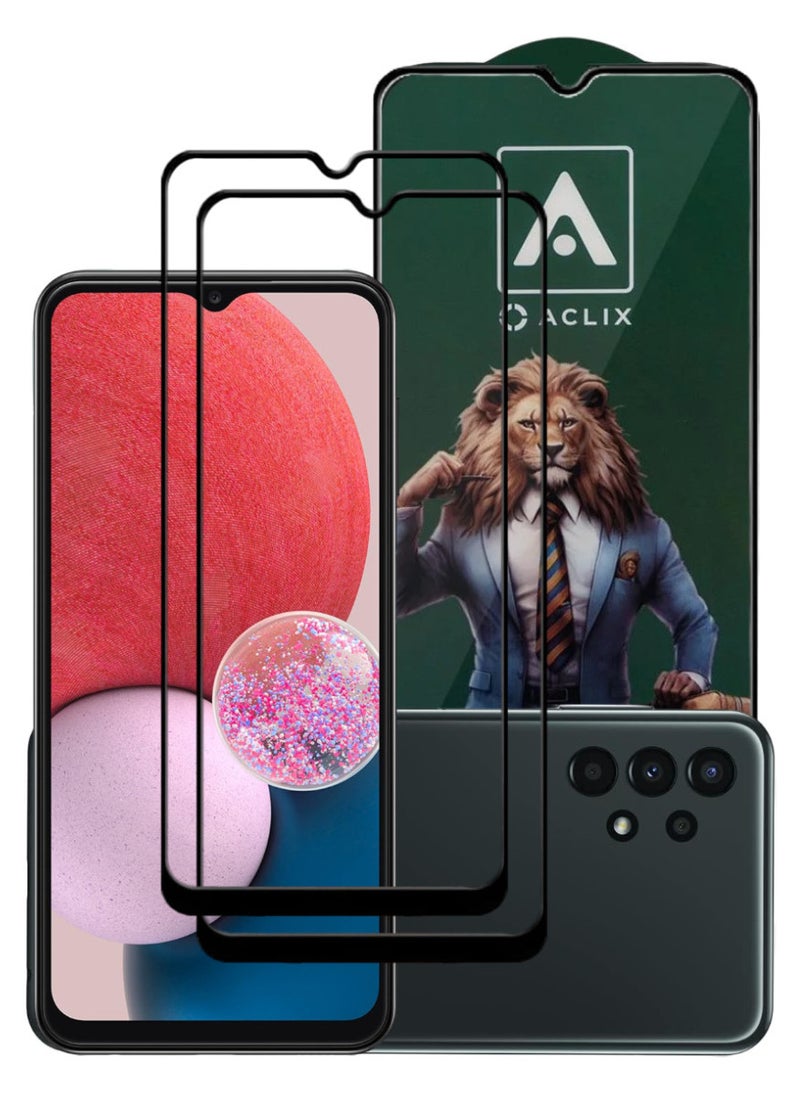 ACLIX 2 Pieces Antistatic ESD Dustproof Premium Quality High Definition Tempered Glass Screen Protector Designed For Samsung Galaxy A13 - Image 1