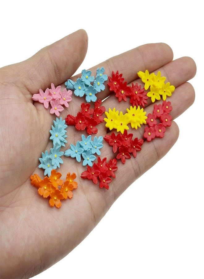 Cayway 30 PCS Mini Resin Flowers, Micro Landscape Miniature Flower, Mini Accessories Flowers for DIY Art Crafts, Zen Garden, Micro Landscaping Decoration - Image 3