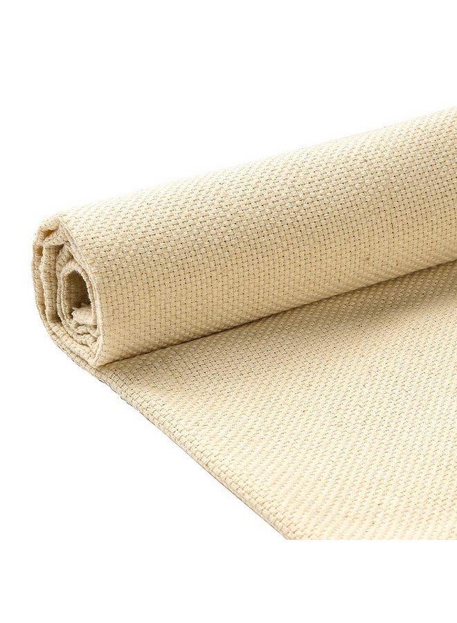 Pllieay Tufting Cloth Punch Needle Fabric Embroidery Fabric Monks Cloth For Punch Needle Embroidery Rug Punch & Pinch Needle 26.4 X 19.3 Inch - Image 1