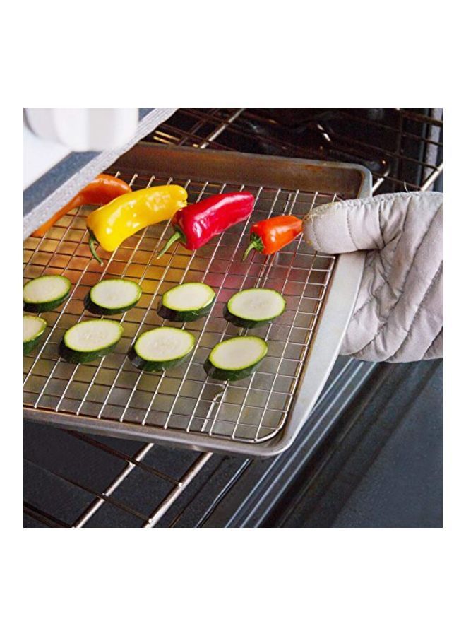 نيبمينينت رف للخبْز والتبريد فضي 10x15بوصة - Image 2