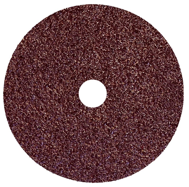 WEILER 59493 Wolverine Aluminum Oxide Resin Fiber Sanding & Grinding Disc, 4" Diameter, 50 Grit, 5/8" Arbor Hole (Pack of 25) - Image 1