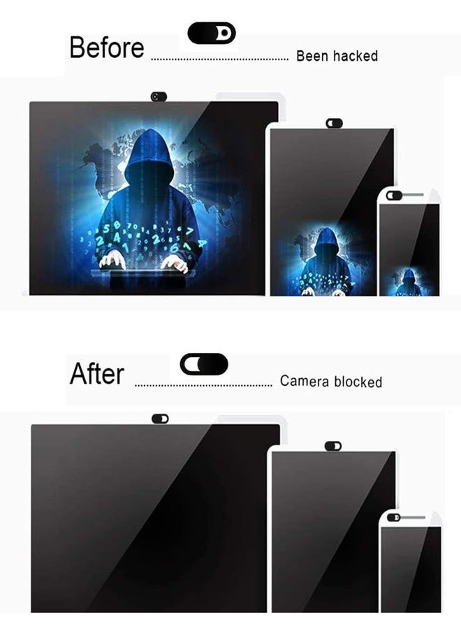 CaseHQ Laptop Camera Cover Slide, [12 Pack] Ultra-Thin Webcam Cover Compatible with MacBook,Laptop,PC,Computer,iMac,iPad, iPhone Cell Phone etc. 0.027in Thick Sliding Cover Web Blocker Black - Image 5