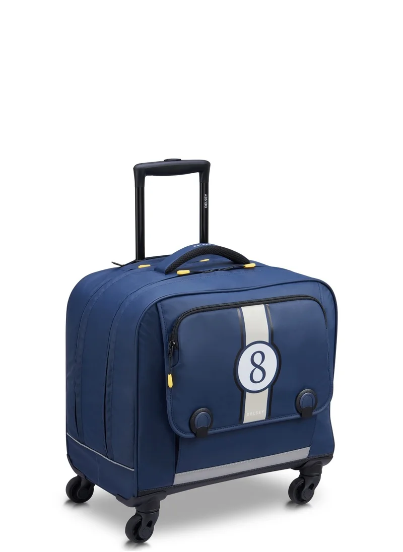 DELSEY Paris BTS 2023 4 Wheel Horizontal Schoolbag - 15.6" Blue Printing - 00338945212