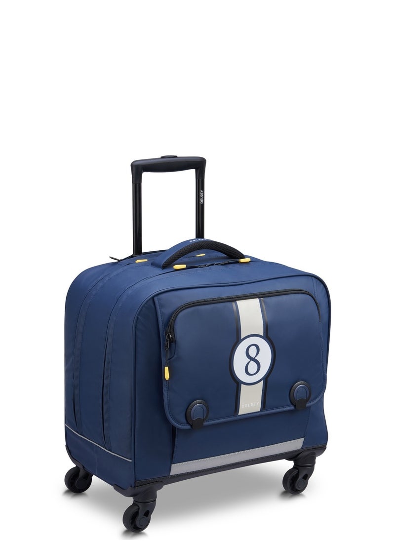 DELSEY Paris - BTS 2023 4 Wheel Horizontal Schoolbag - 15.6" Blue Printing - 00338945212 - Image 1