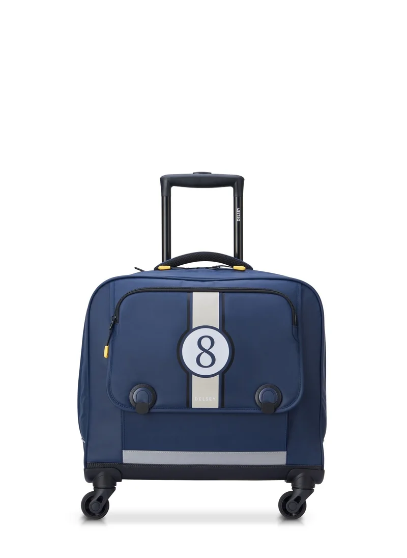 DELSEY Paris BTS 2023 4 Wheel Horizontal Schoolbag - 15.6" Blue Printing - 00338945212