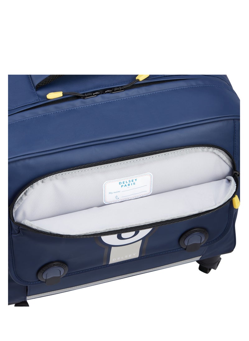DELSEY Paris - BTS 2023 4 Wheel Horizontal Schoolbag - 15.6" Blue Printing - 00338945212 - Image 1