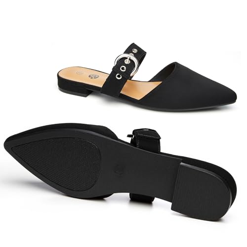 Rekayla Women Adjustable Mules Shoes Black 07 - Image 3