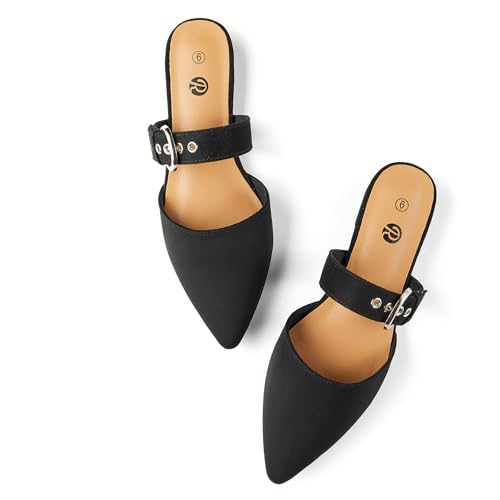 Rekayla Women Adjustable Mules Shoes Black 07 - Image 4