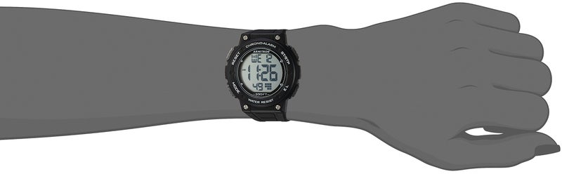 Armitron Sport Women's 45/7086BLK Digital Chronograph Black Resin Strap Watch - Image 2