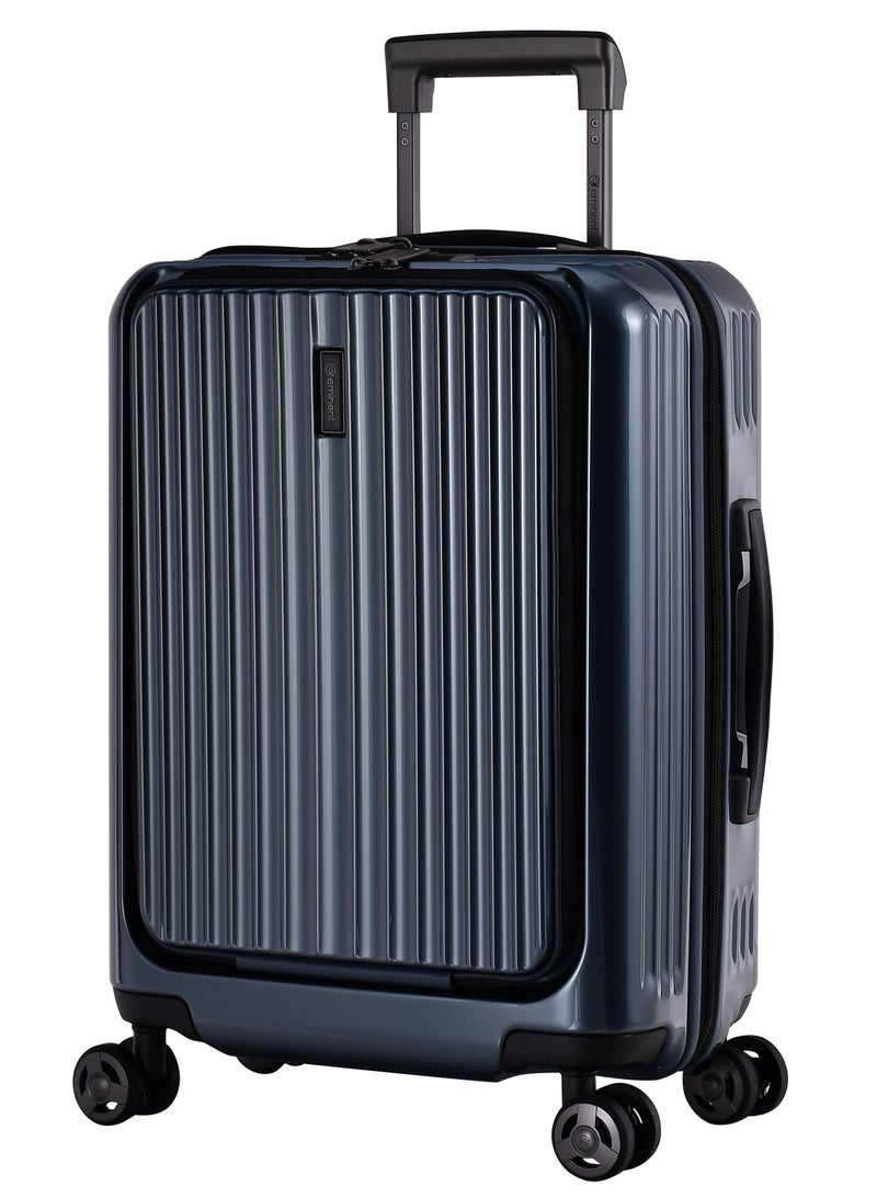 إيمينينت حقيبة سفر صلبة ألفريد للأعمال بعجلات أمامية مع قفل مدمج متوافق مع  ومنفذ   جرافيت - Image 1