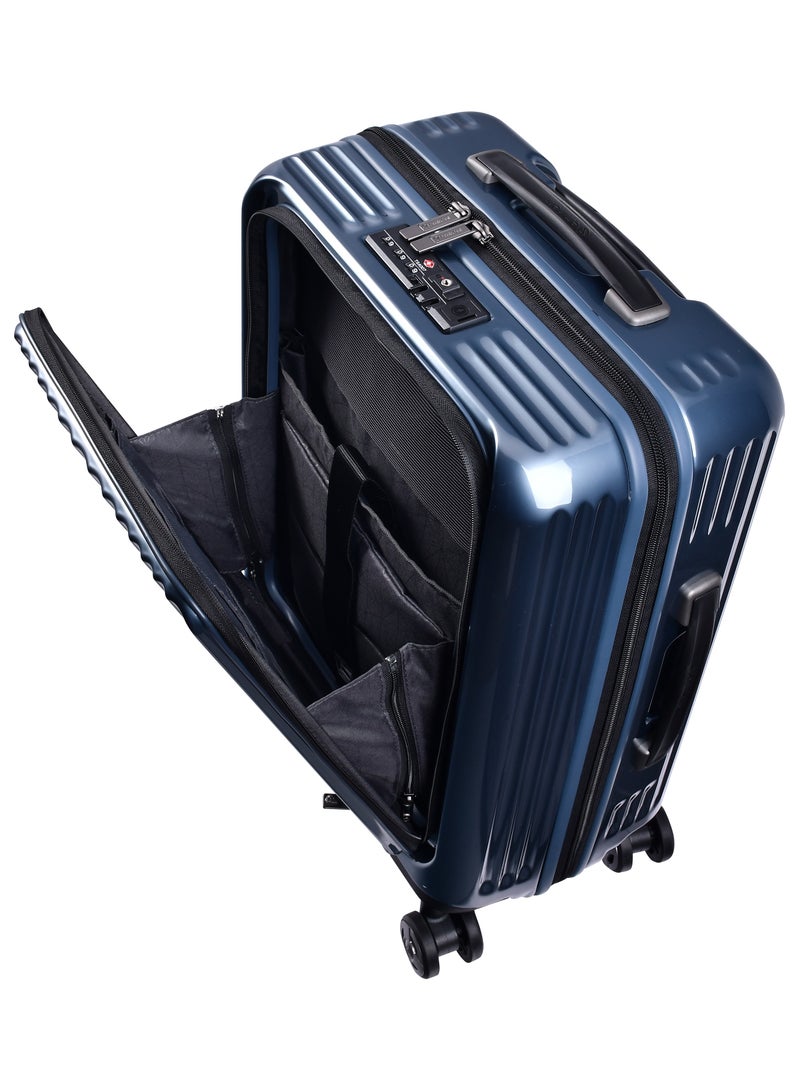 إيمينينت حقيبة سفر صلبة ألفريد للأعمال بعجلات أمامية مع قفل مدمج متوافق مع  ومنفذ   جرافيت - Image 4