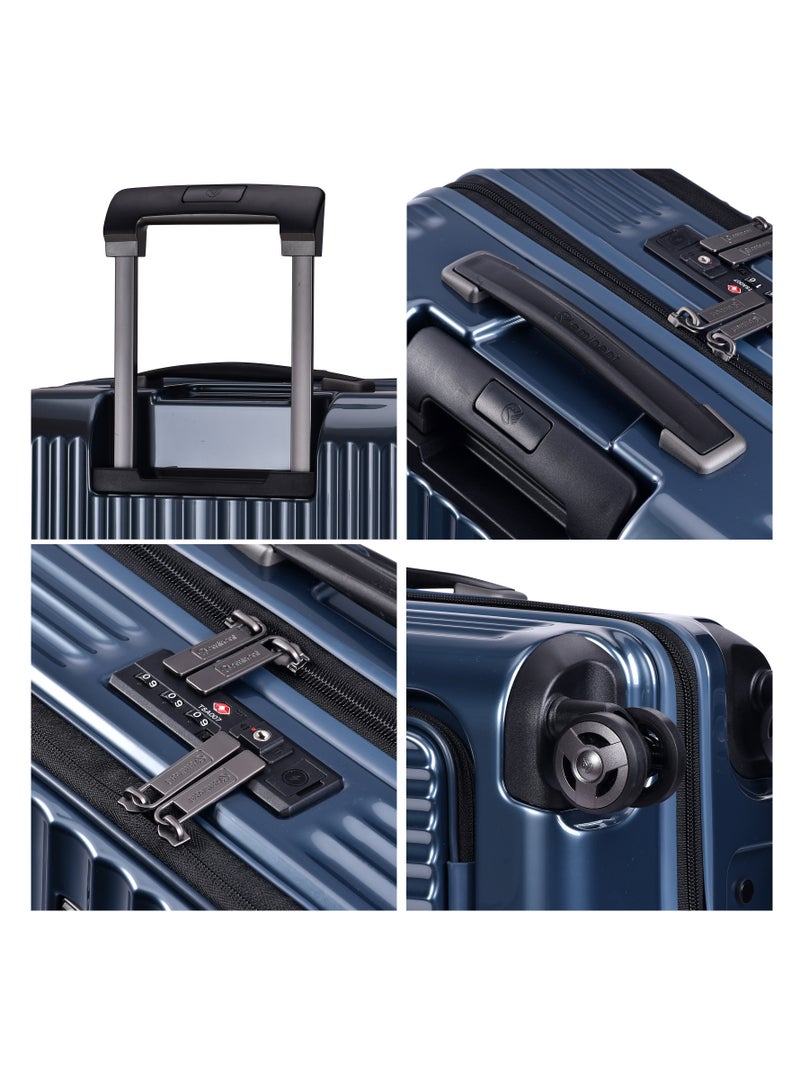 إيمينينت حقيبة سفر صلبة ألفريد للأعمال بعجلات أمامية مع قفل مدمج متوافق مع  ومنفذ   جرافيت - Image 5