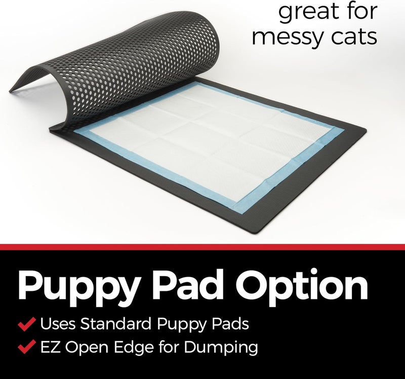 iPrimio Jumbo Cat Kitty Litter Box Trapper Mat 29x27 - Kitty Litter Mat - Mat Rug Traps and Catches Litter Through Large Holes, Multi-Layer Bottom Repels Urine, Perfect for Messy Cats - Image 5