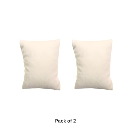 La Trove Watch and Bracelet Organizer Pillow Set, Drawer Display for Bangle Jewelry Storage Holder, Showcase & Wardrobe Organizer, Pack of 2, Cream - Image 5