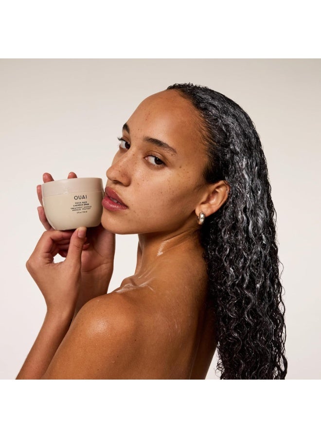 أواي اواي قناع الشعر الكثيف - قناع ترطيب عميق للشعر بزيت اللوز وزيت الزيتون والكيراتين المتحلل لاستعادة الخيوط التالفة - خالي من الفثالات والبارابين (8.4 اونصة سائلة) - Image 5