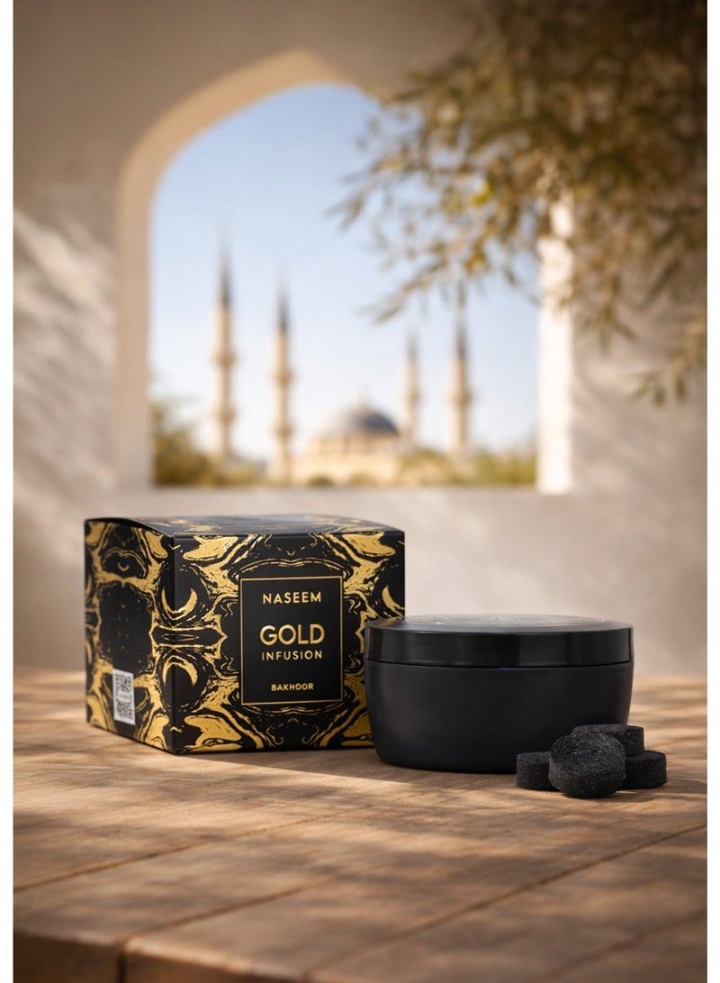 Naseem Bakhoor Gold Infusion For Men and Women – 50GM - Image 2