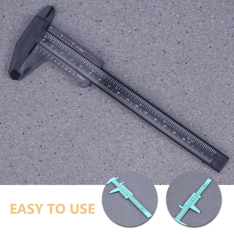 Plastic Vernier Caliper 150mm 0 5mm Resolution Portable Measuring Tool - Image 4