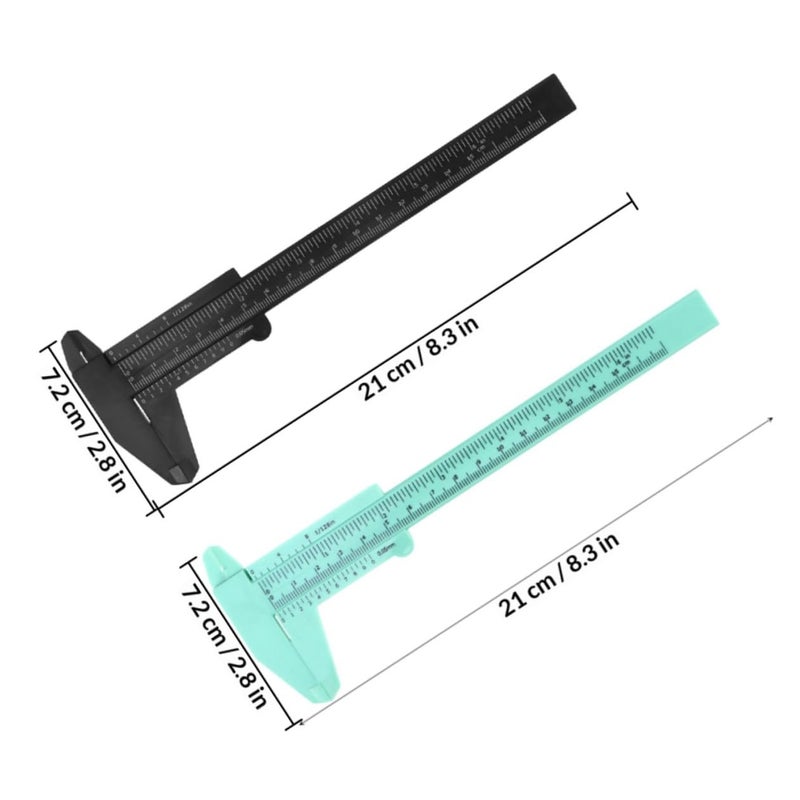 Plastic Vernier Caliper 150mm 0 5mm Resolution Portable Measuring Tool - Image 3