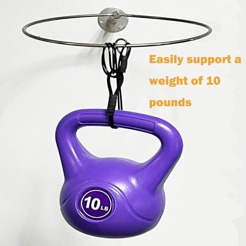 Pmsanzay Wall Mounted Half Ball Balance Trainer Holder, Sturdy Stainless Steel Balance Trainer Storage Rack, Half Yoga Exercise Ball Display Holder for Home Gym,Studios - No Balance Trainer - Image 3