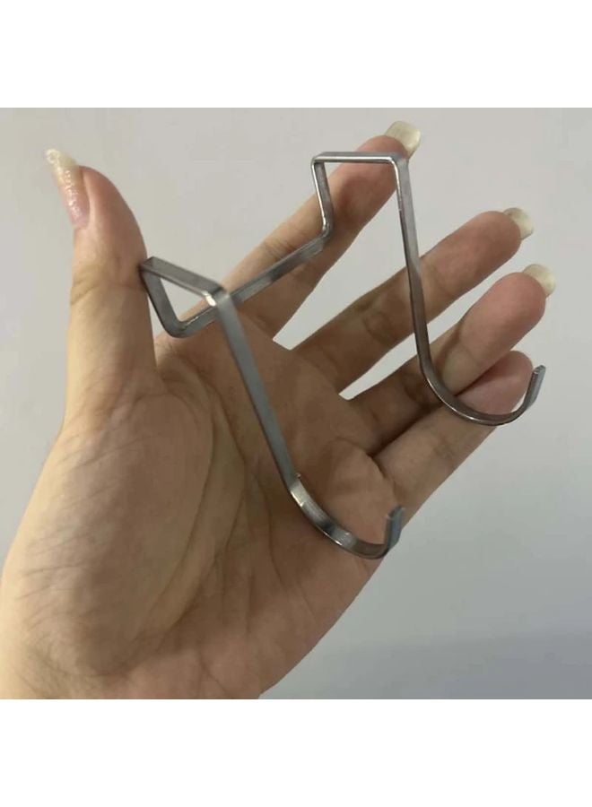 5 قطع من خطاطيف S الفولاذية الثقيلة المقاومة للصدأ تركيب بدون حفر - Image 5