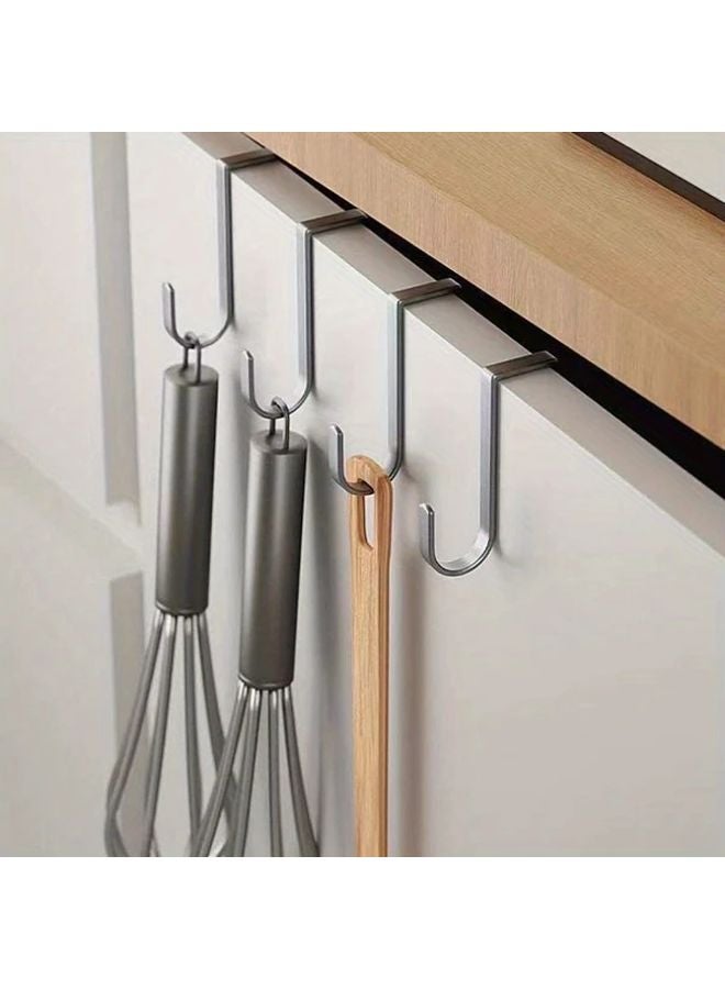 5 قطع من خطاطيف S الفولاذية الثقيلة المقاومة للصدأ تركيب بدون حفر - Image 4