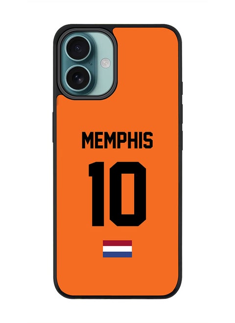 For iPhone 16 Plus Case [Compatible with MagSafe] Slim Magnetic cover Phone Case iPhone 16 Plus -Football - Netherlands - Memphis