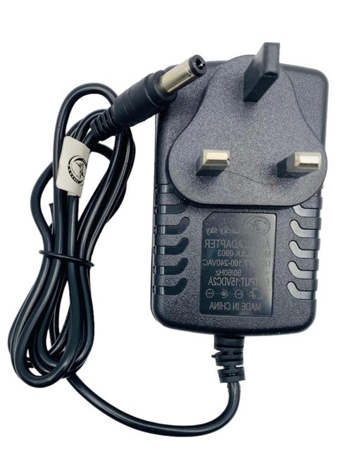 DC 15V 2A Adapter Power Supply Transformer Power Adapter Converter Wall Charge Adapter For Professional Home Use, black. (15V 2A)