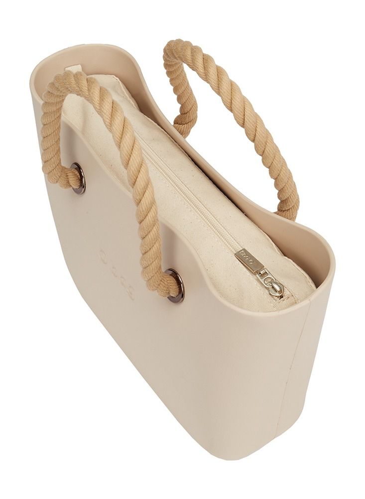 O bag mini with Rope Handles in Sand - Image 5