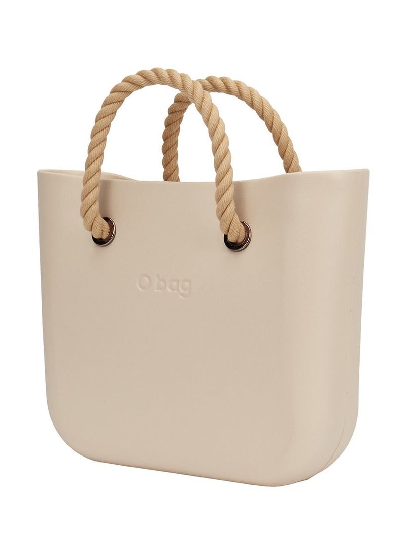 O bag mini with Rope Handles in Sand - Image 3