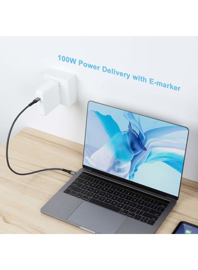 Fasgear USB C to Type C Cable, 1 Pack USB 3.1 Type C Gen 2 Fast Charge Cable, 100W 20V/5A Power Delivery, 10Gbps Data Transfer, 4K@60Hz Video Output, Compatible for Type-C Device (10ft, Black) - Image 3