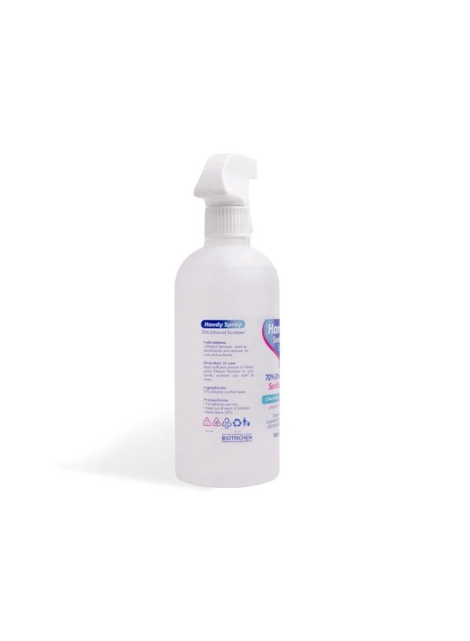 Handy Hand spray , 70% Isopropyl Alcohol spray 500ml - Image 3