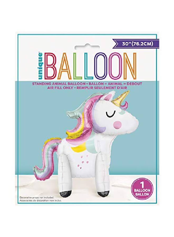 Unique زينة بالون يونيكورن واقف 1 قطعة - Image 5