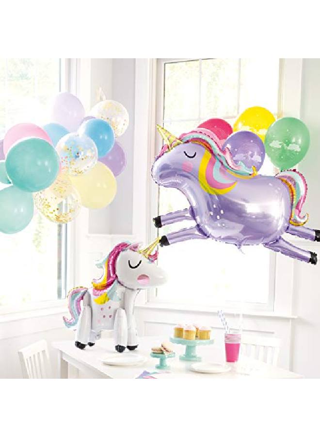 Unique زينة بالون يونيكورن واقف 1 قطعة - Image 2