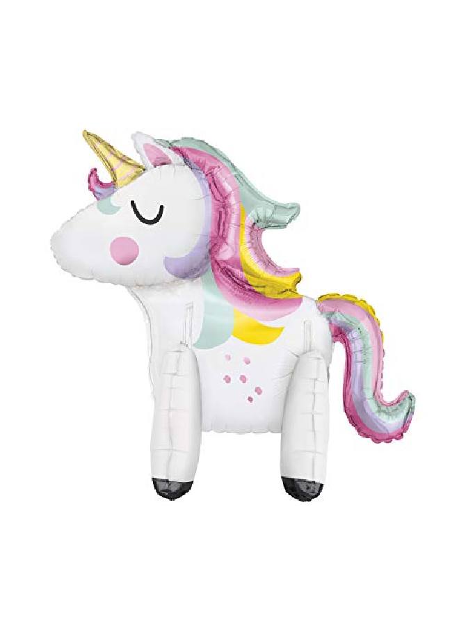 Unique زينة بالون يونيكورن واقف 1 قطعة - Image 1