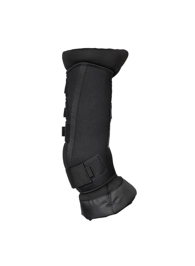 Back on Track Back on Track Royal Quick Wraps Deluxe - Equestrian Sport Flexible Supportive Protective Horse Leg Wraps with Hook & Loop Closure, Pair, Black - 16" - L - Image 4