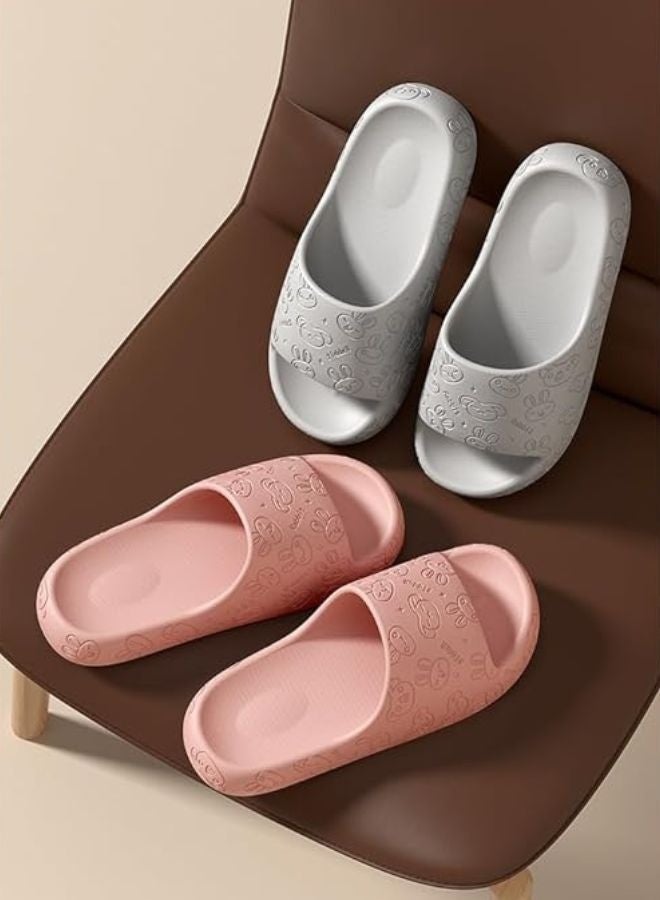 Women’s Bunny Slippers – Pink Color, Soft and Lightweight with Anti-Slip Sole  - Image 3