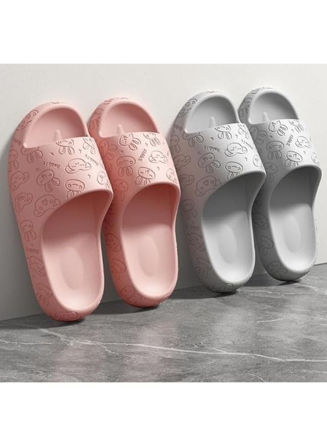 Women’s Bunny Slippers – Pink Color, Soft and Lightweight with Anti-Slip Sole  - Image 4