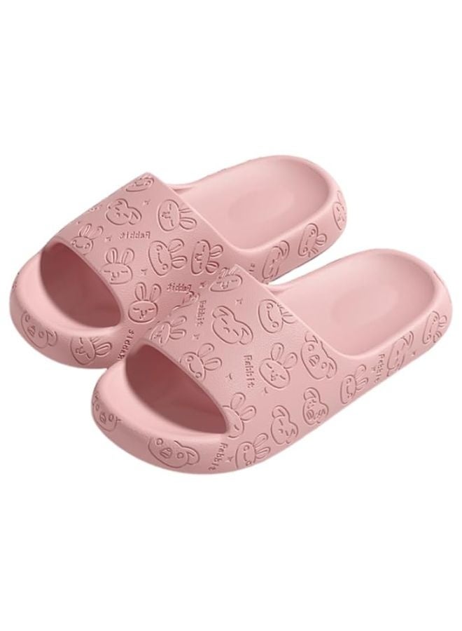 Women’s Bunny Slippers – Pink Color, Soft and Lightweight with Anti-Slip Sole  - Image 1