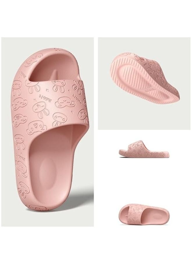 Women’s Bunny Slippers – Pink Color, Soft and Lightweight with Anti-Slip Sole  - Image 2