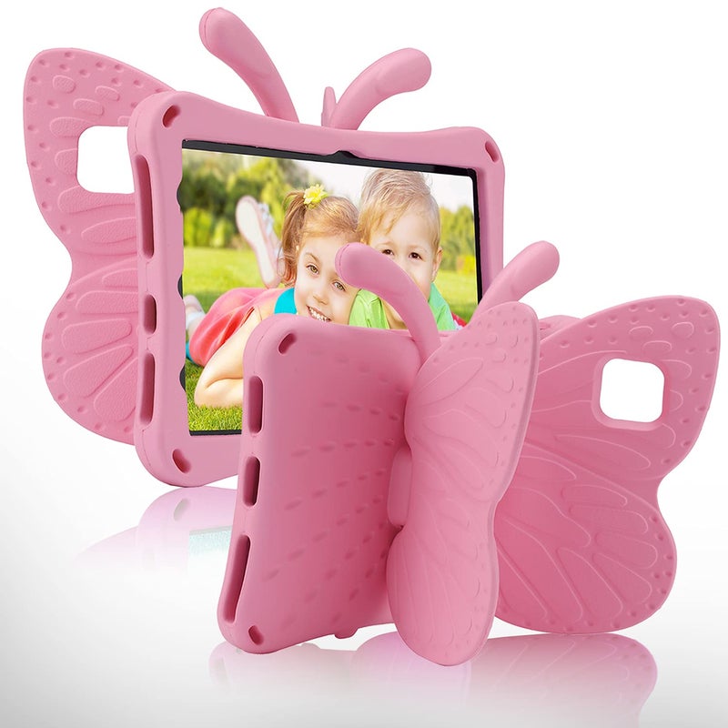Simicoo iPad 11th 10th Generation Kids Case Cute Butterfly Tablet Cover with Stand for Kids Girl iPad 10 10.9'' 11 inch 2022 2025 Light EVA Durable Shockproof Kid Friendly Drop Proof Toddler (Pink) - Image 1