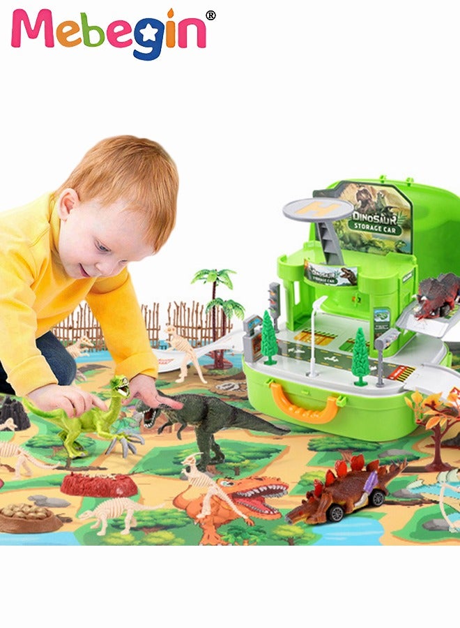 MEBEGIN DIY 3D Jigsaw Puzzle Dinosaur World Toys, Fun and Creative DIY Toy Model Building Kit for Kids, Interactive Dinosaur Playset with Colorful and Fun Images, Ideal Gift for Kids - Image 1
