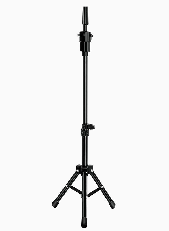 Qtavia Reinforced Wig Stand Tripod Mannequin Head Stand, Adjustable Holder for Cosmetology Hairdressing Training - Image 2