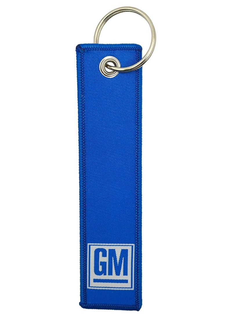 GM Car Key Chain, Home Keychain, Premium Type Fabric Strap Keychain GM - Image 2
