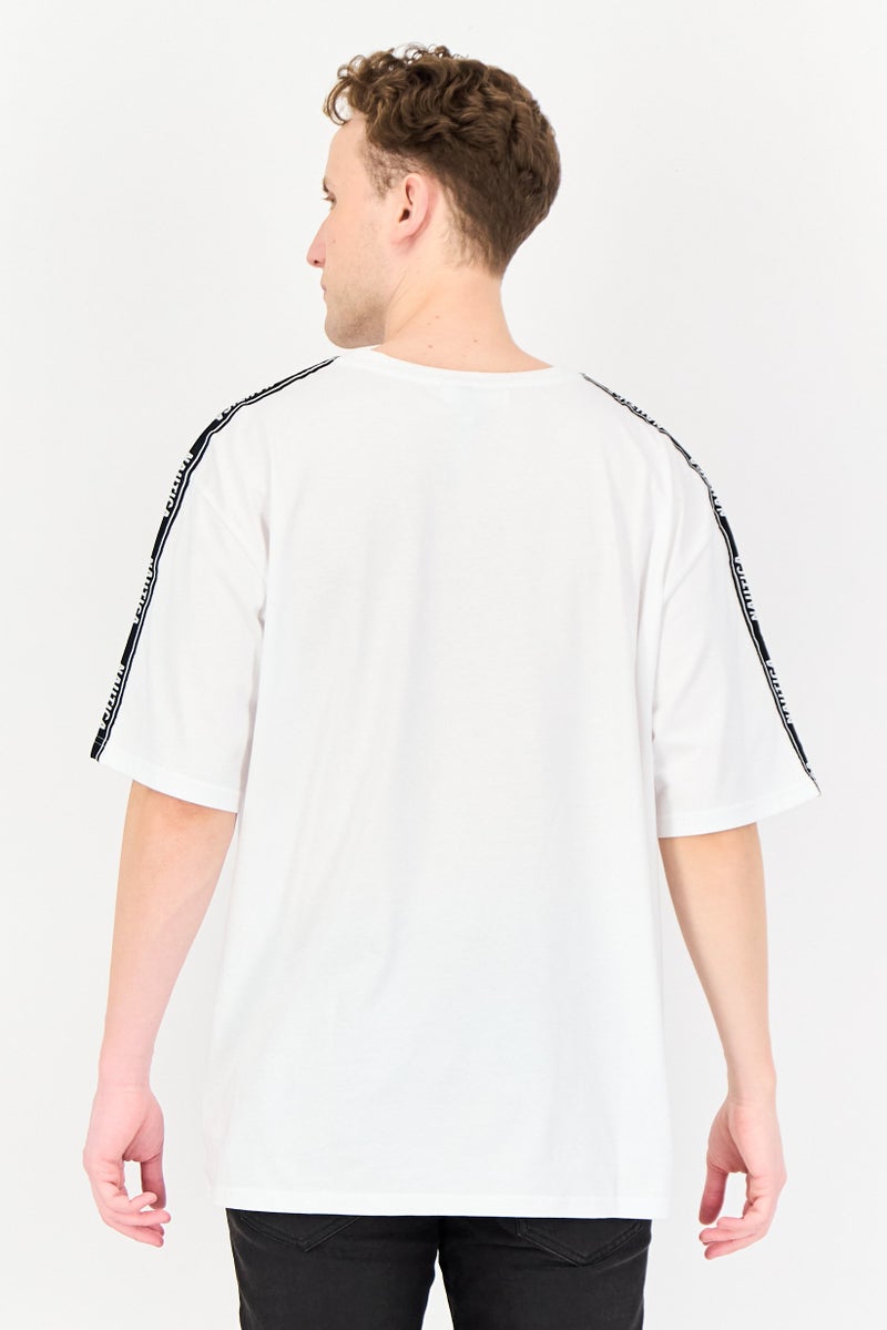 NAUTICA Men Oversized Fit Short Sleeve Outdoor T-shirt, White - Image 3